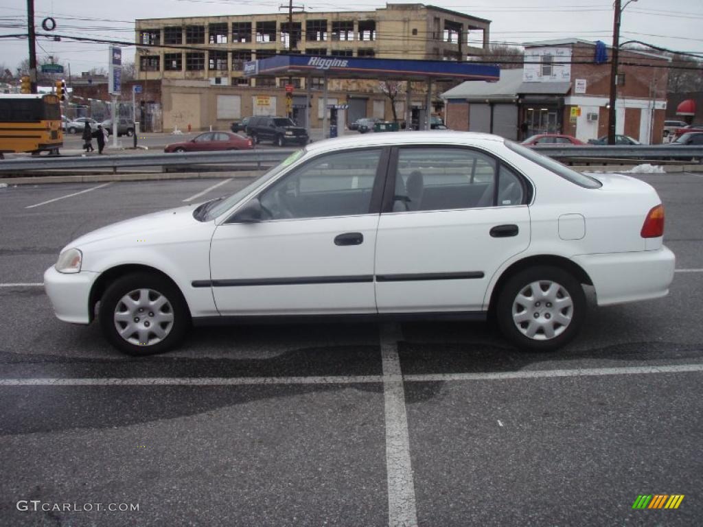 2000 Civic LX Sedan - Taffeta White / Gray photo #11