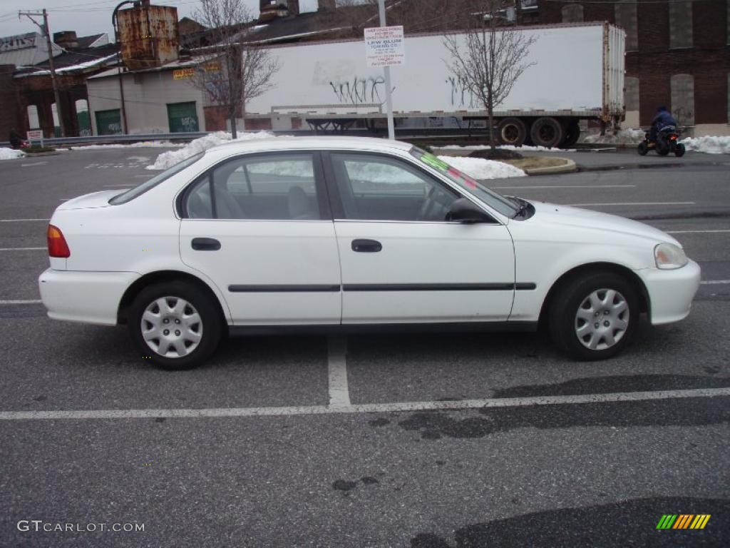 2000 Civic LX Sedan - Taffeta White / Gray photo #13