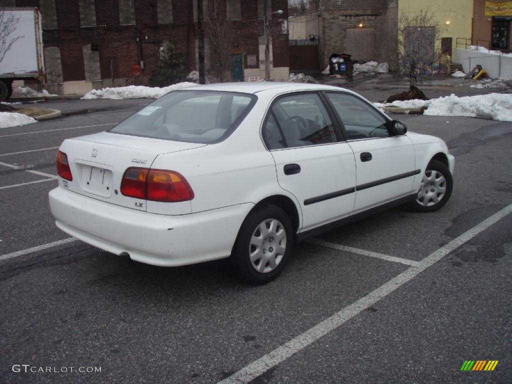 2000 Civic LX Sedan - Taffeta White / Gray photo #15