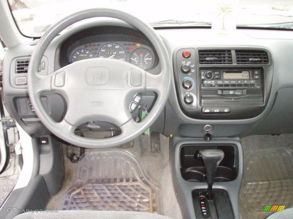 2000 Civic LX Sedan - Taffeta White / Gray photo #18