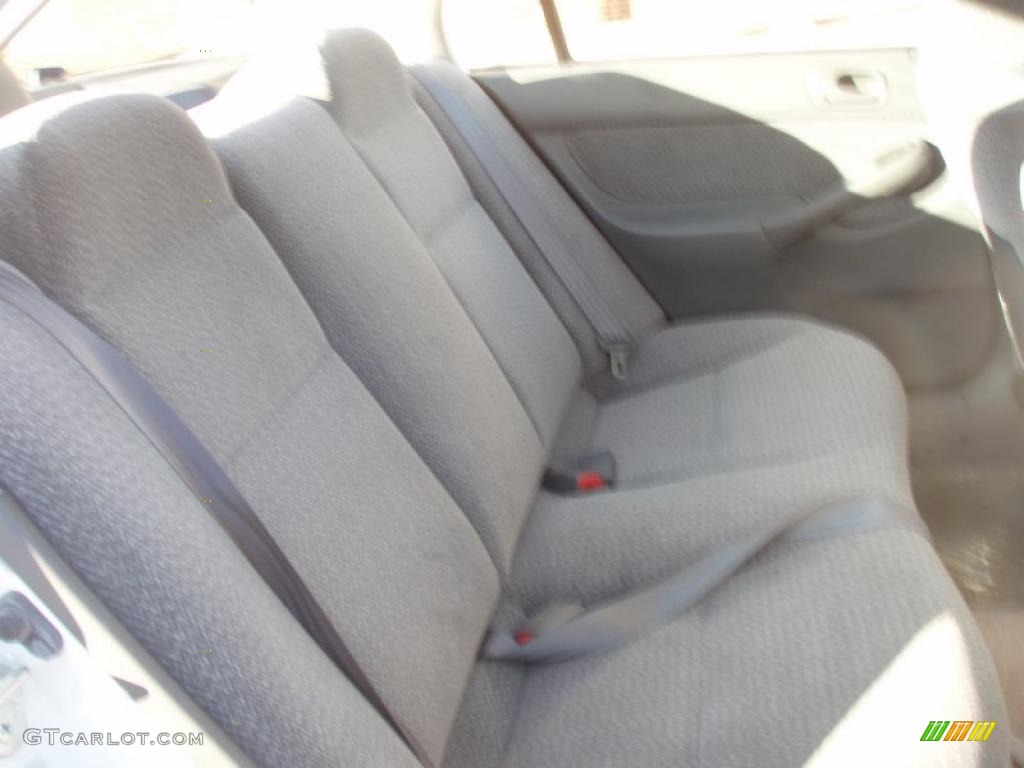 2000 Civic LX Sedan - Taffeta White / Gray photo #21