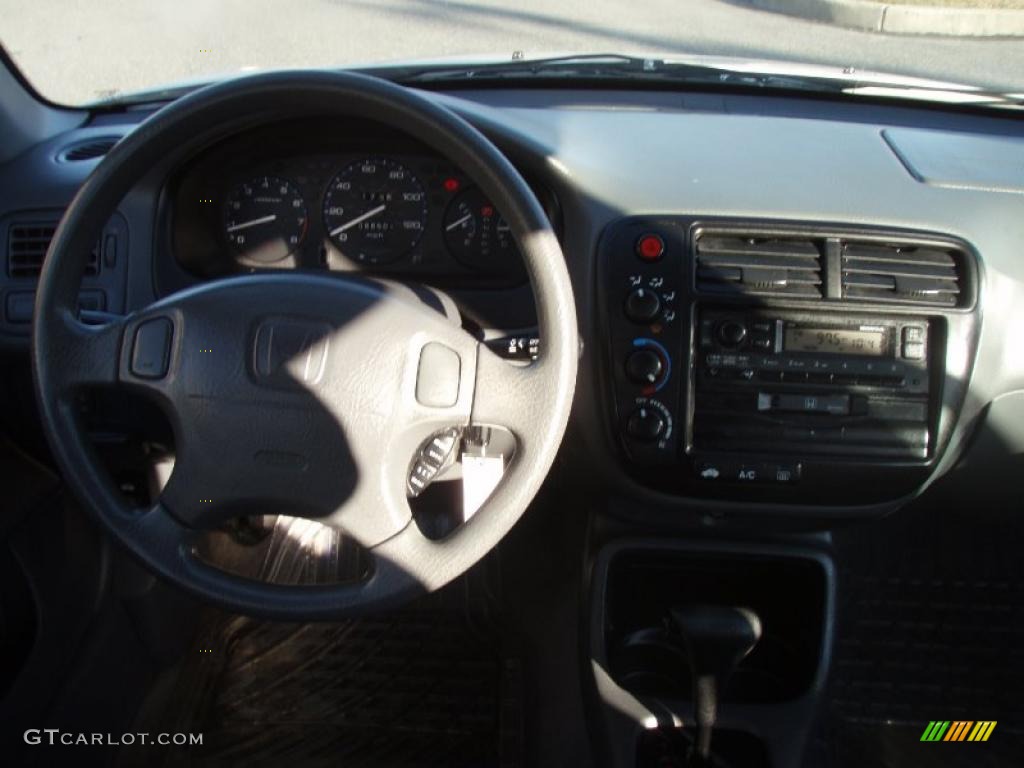 2000 Civic LX Sedan - Taffeta White / Gray photo #23
