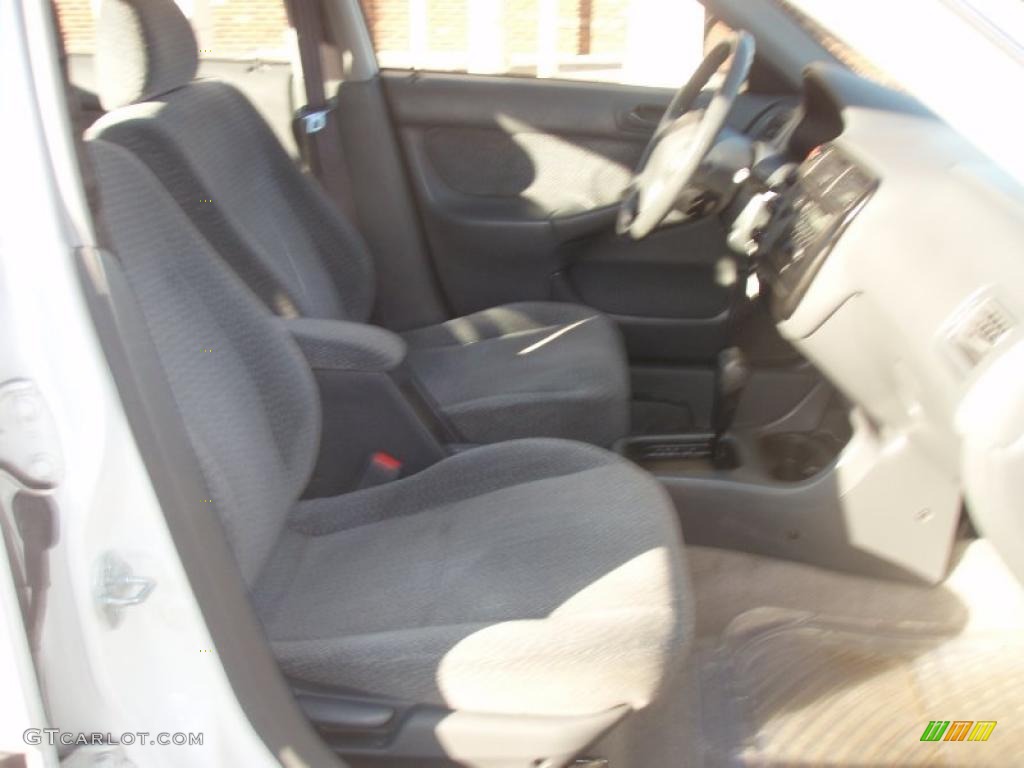 2000 Civic LX Sedan - Taffeta White / Gray photo #25