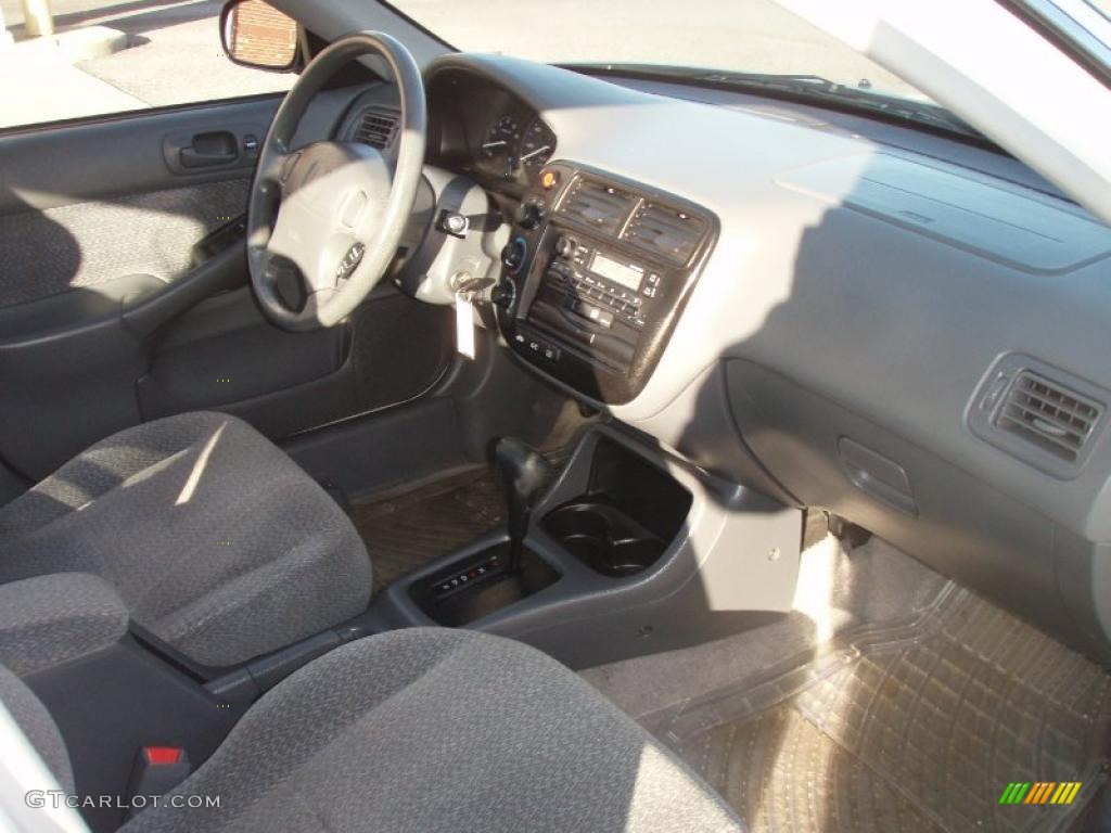2000 Civic LX Sedan - Taffeta White / Gray photo #26