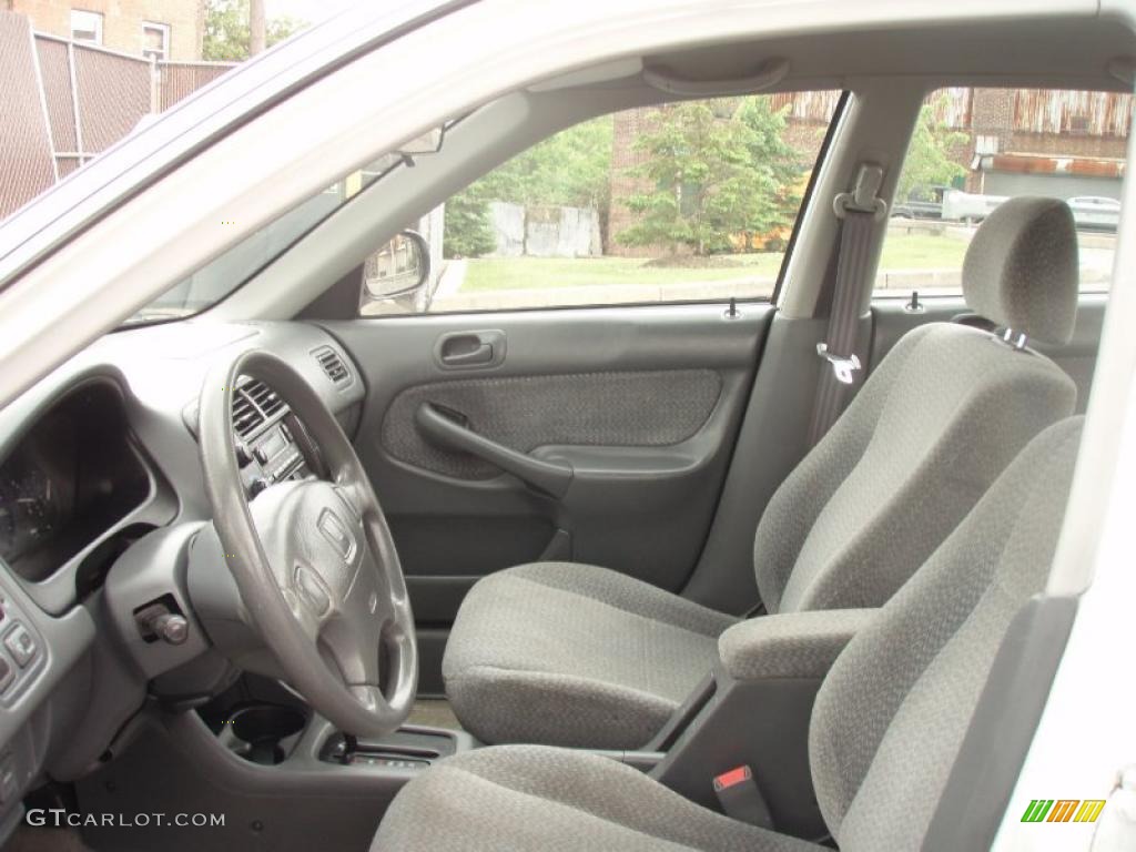 2000 Civic LX Sedan - Taffeta White / Gray photo #36