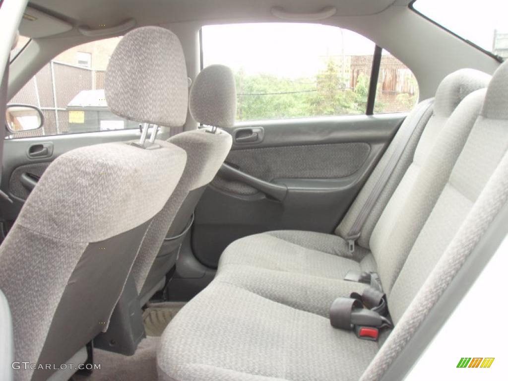 2000 Civic LX Sedan - Taffeta White / Gray photo #39