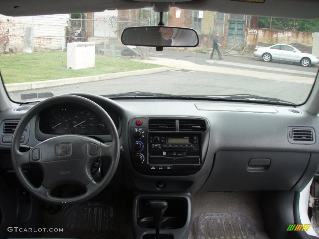 2000 Civic LX Sedan - Taffeta White / Gray photo #42