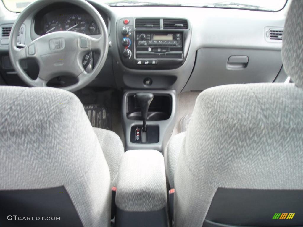 2000 Civic LX Sedan - Taffeta White / Gray photo #43