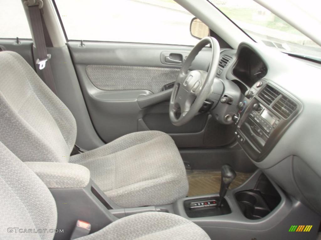 2000 Civic LX Sedan - Taffeta White / Gray photo #45