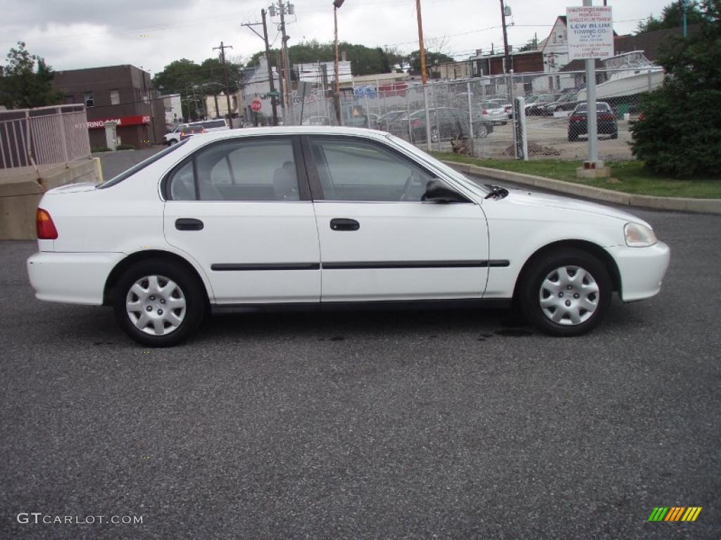 2000 Civic LX Sedan - Taffeta White / Gray photo #47