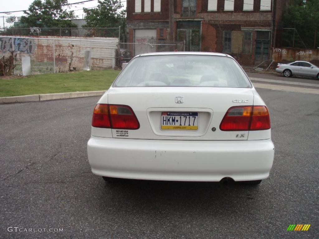 2000 Civic LX Sedan - Taffeta White / Gray photo #50