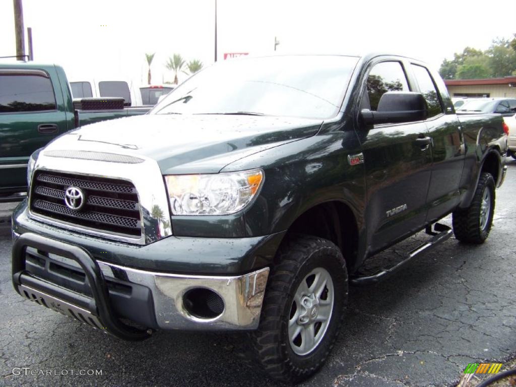 2007 Tundra SR5 Double Cab 4x4 - Slate Metallic / Black photo #1