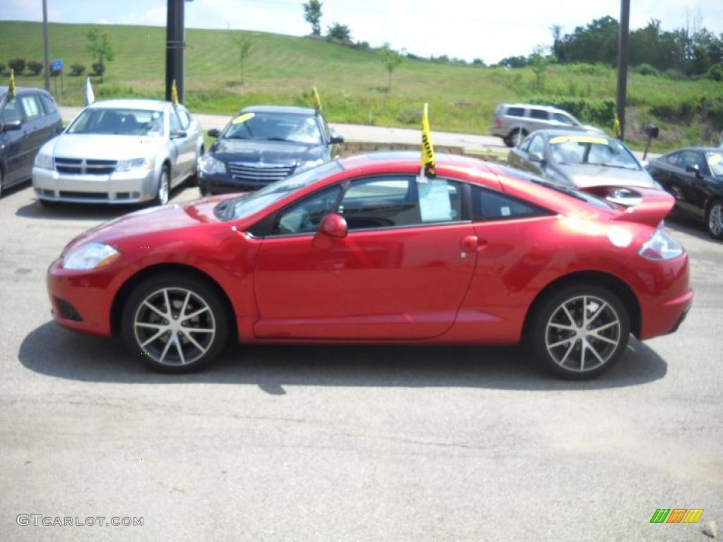 2009 Eclipse GT Coupe - Rave Red Pearl / Dark Charcoal photo #5