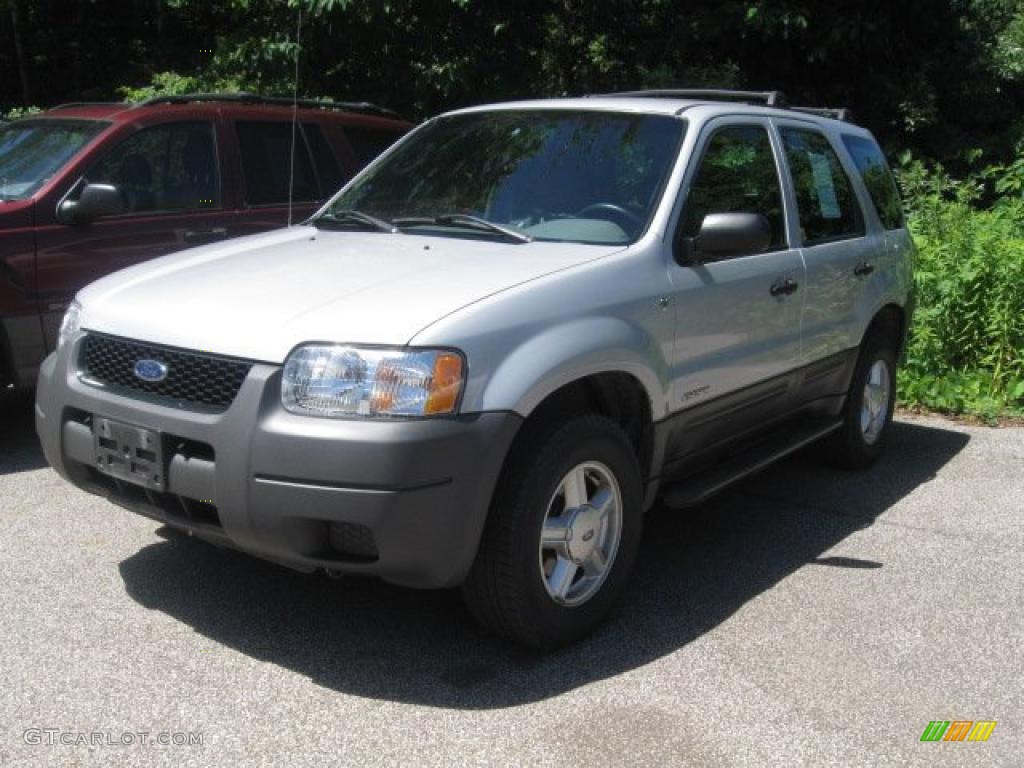 2002 Escape XLS V6 4WD - Satin Silver Metallic / Medium Graphite photo #1