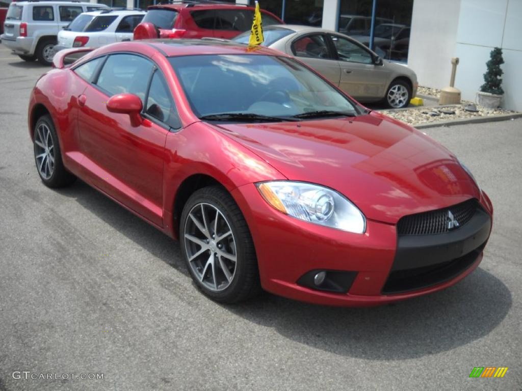 2009 Eclipse GT Coupe - Rave Red Pearl / Dark Charcoal photo #20
