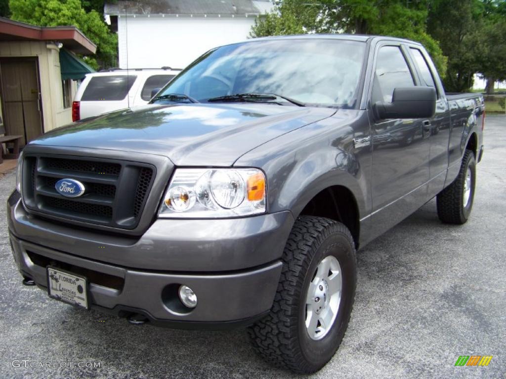 2006 F150 STX SuperCab 4x4 - Dark Shadow Grey Metallic / Medium/Dark Flint photo #1