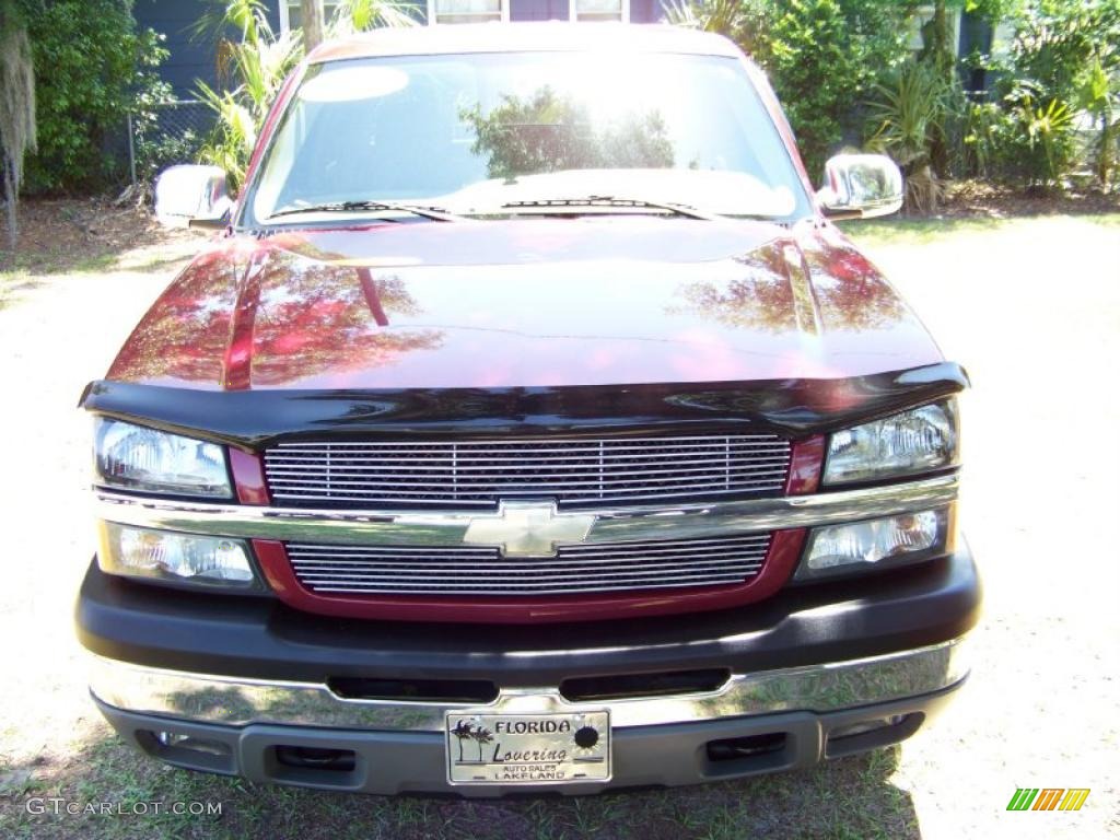 2005 Silverado 1500 LS Crew Cab - Sport Red Metallic / Tan photo #2