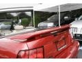 2001 Laser Red Metallic Ford Mustang V6 Convertible  photo #10