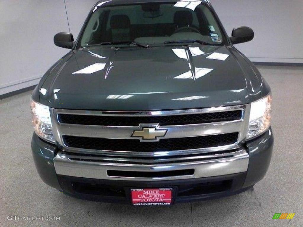 2009 Silverado 1500 LS Regular Cab - Blue Granite Metallic / Dark Titanium photo #2