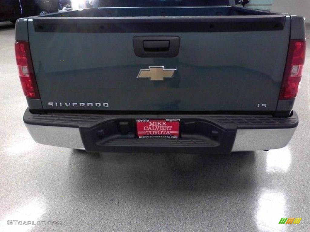 2009 Silverado 1500 LS Regular Cab - Blue Granite Metallic / Dark Titanium photo #6