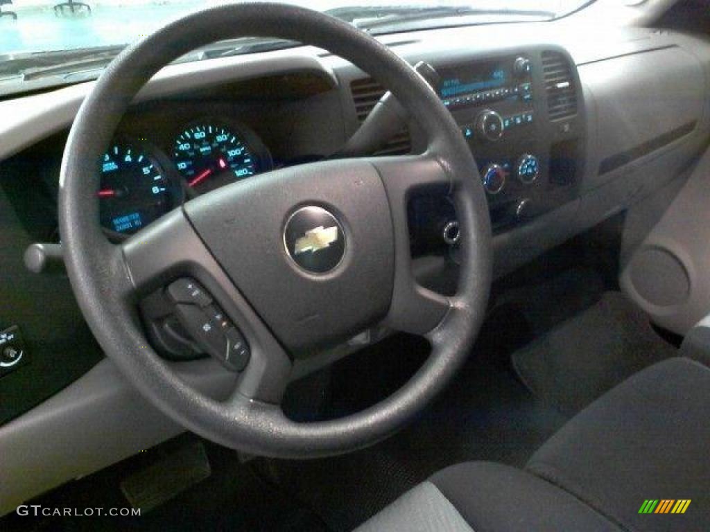 2009 Silverado 1500 LS Regular Cab - Blue Granite Metallic / Dark Titanium photo #15