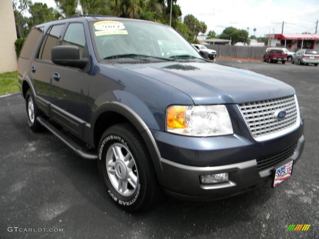 True Blue Metallic Ford Expedition