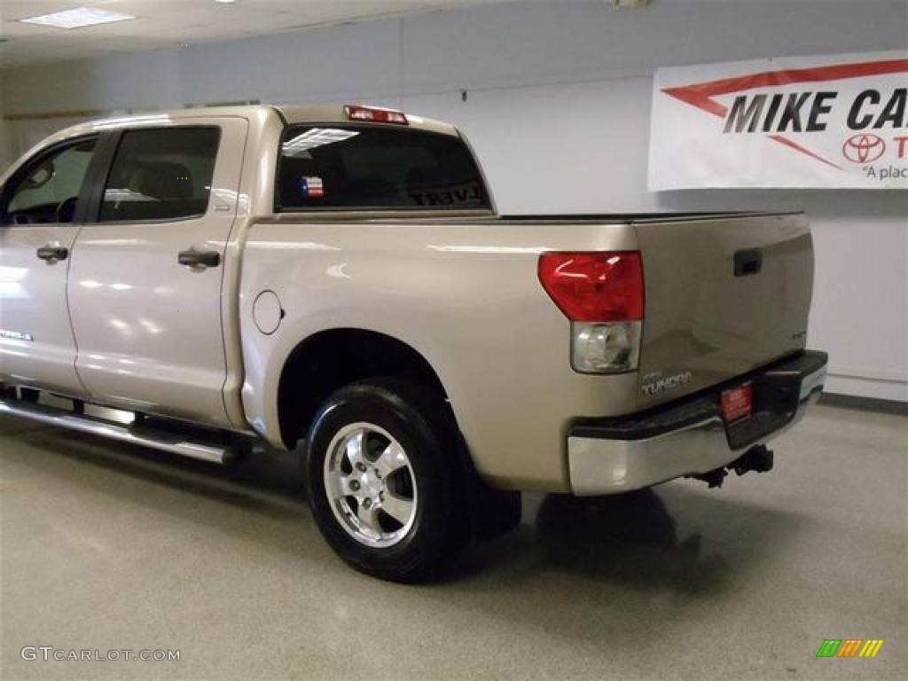 2008 Tundra SR5 CrewMax - Desert Sand Mica / Beige photo #5