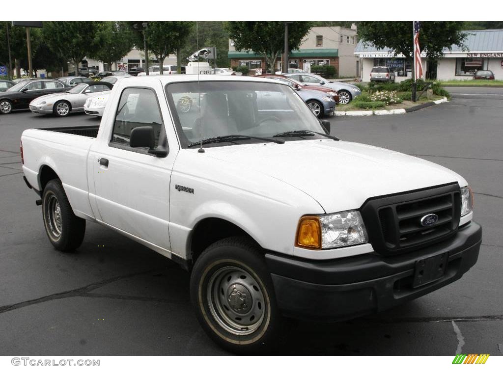 2004 Ranger XL Regular Cab - Oxford White / Flint Gray photo #3