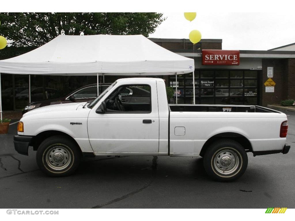 2004 Ranger XL Regular Cab - Oxford White / Flint Gray photo #9