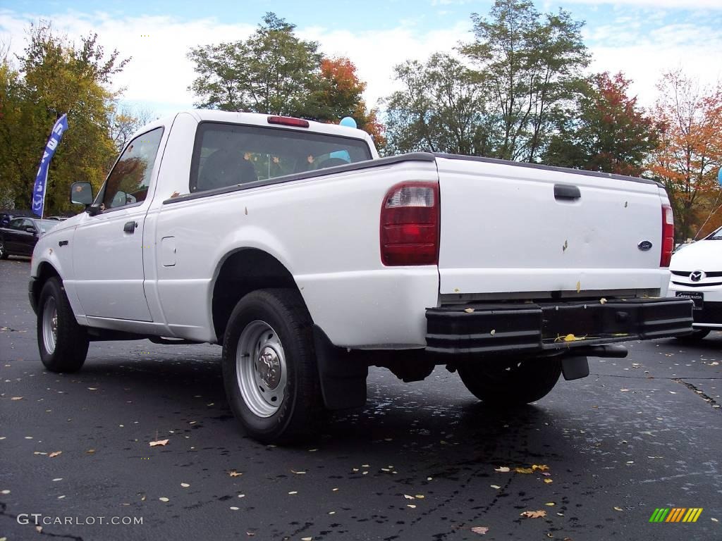 2003 Ranger XL Regular Cab - Oxford White / Dark Graphite photo #3
