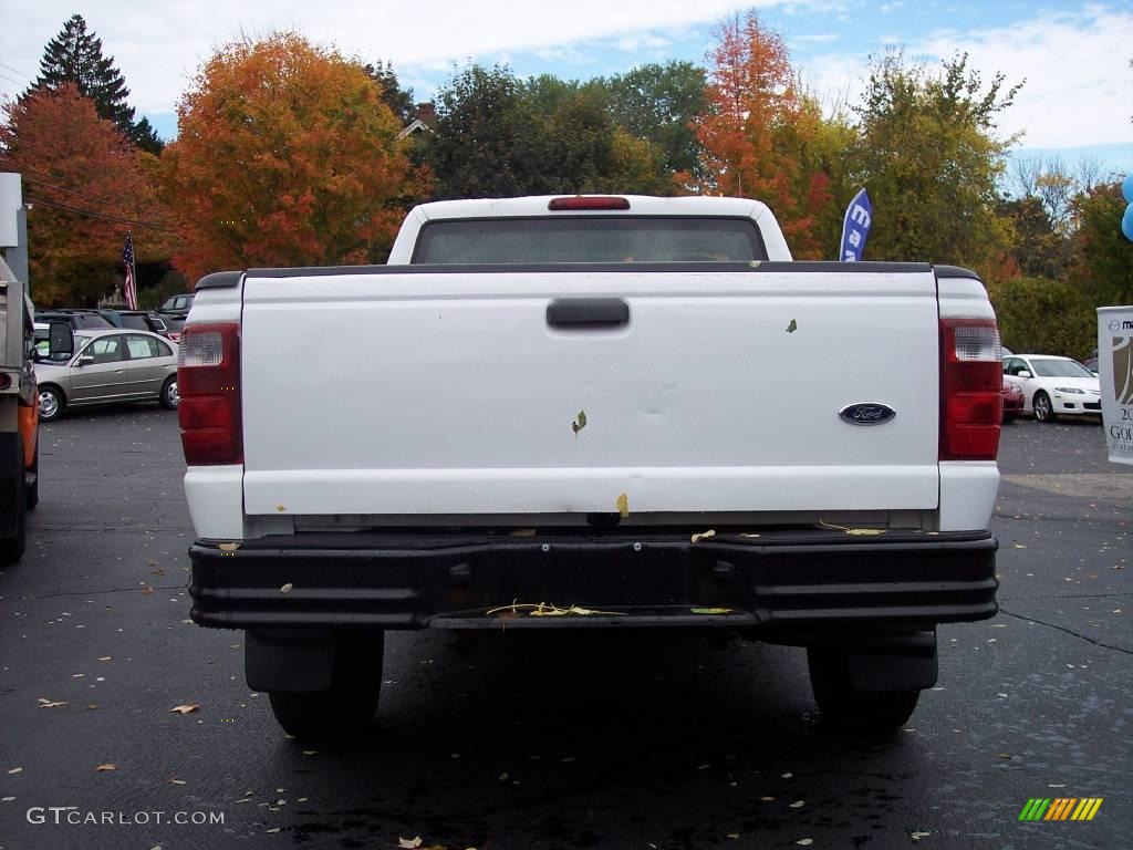 2003 Ranger XL Regular Cab - Oxford White / Dark Graphite photo #4
