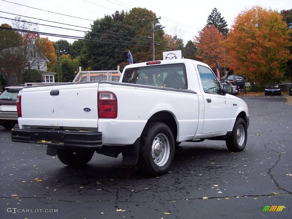 2003 Ranger XL Regular Cab - Oxford White / Dark Graphite photo #5