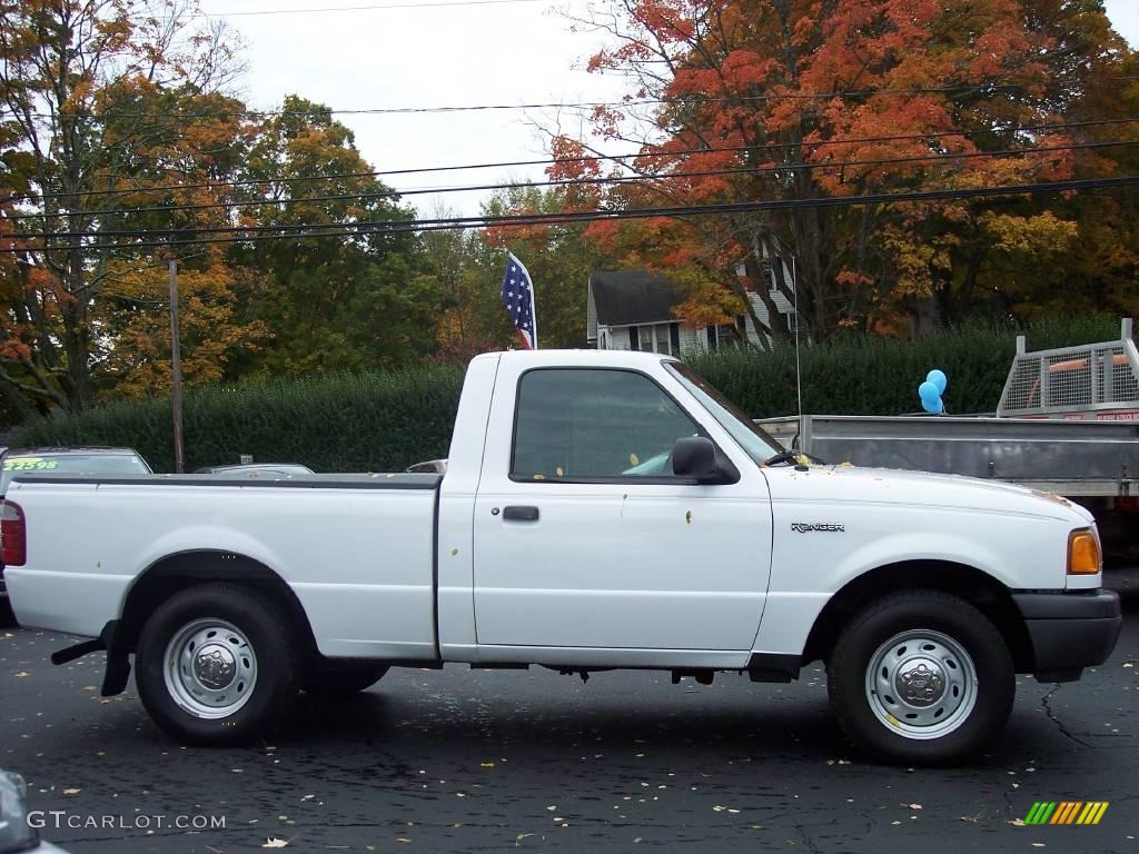 2003 Ranger XL Regular Cab - Oxford White / Dark Graphite photo #6
