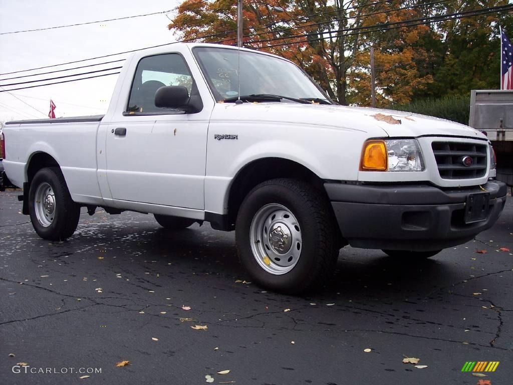 2003 Ranger XL Regular Cab - Oxford White / Dark Graphite photo #7