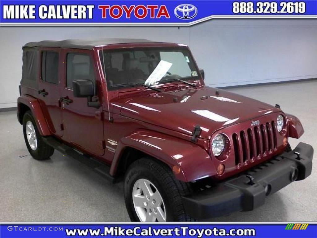 2007 Wrangler Unlimited Sahara - Red Rock Crystal Pearl / Dark Slate Gray/Medium Slate Gray photo #1