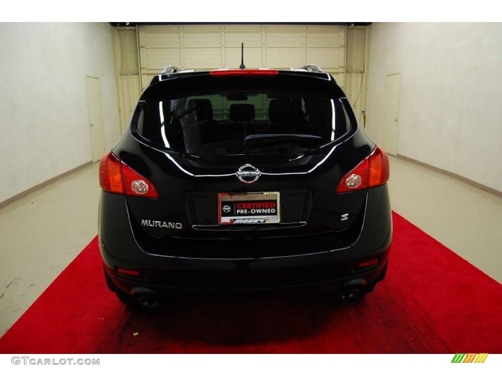 2009 Murano S - Super Black / Black photo #5