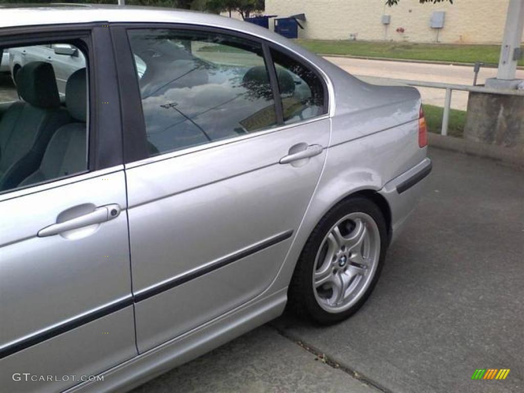 2002 3 Series 330i Sedan - Titanium Silver Metallic / Grey photo #5