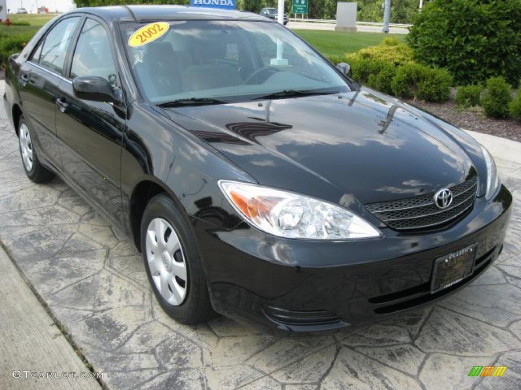 2002 Camry LE - Black / Stone photo #1