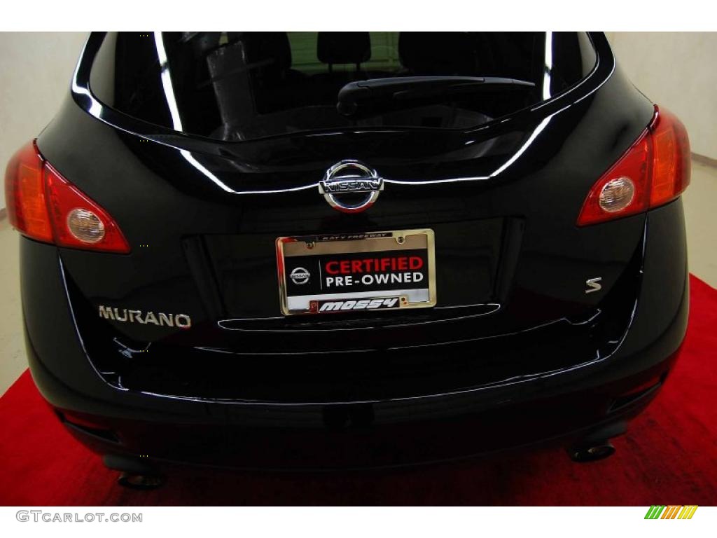 2009 Murano S - Super Black / Black photo #8