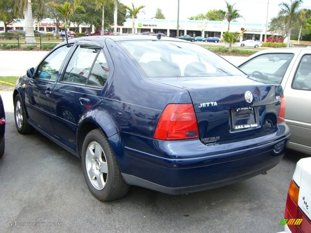 2002 Jetta GLS 1.8T Sedan - Galactic Blue Pearl / Black photo #3