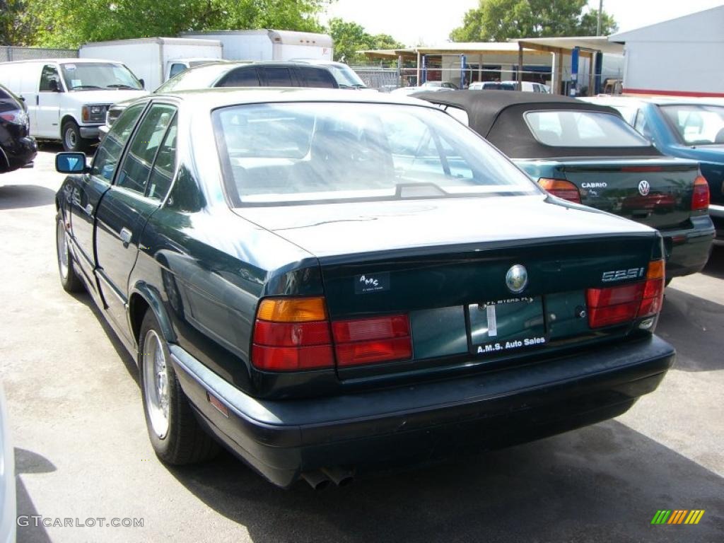 1995 5 Series 525i Sedan - Boston Green Metallic / Beige photo #4