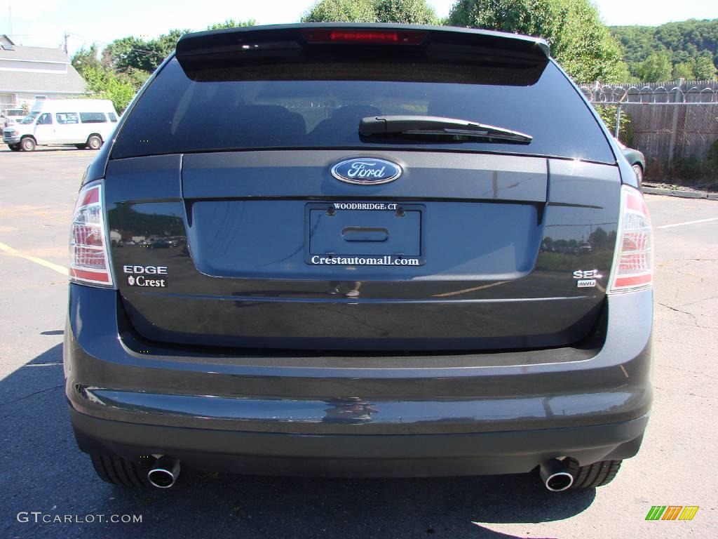 2007 Edge SEL AWD - Carbon Metallic / Camel photo #8
