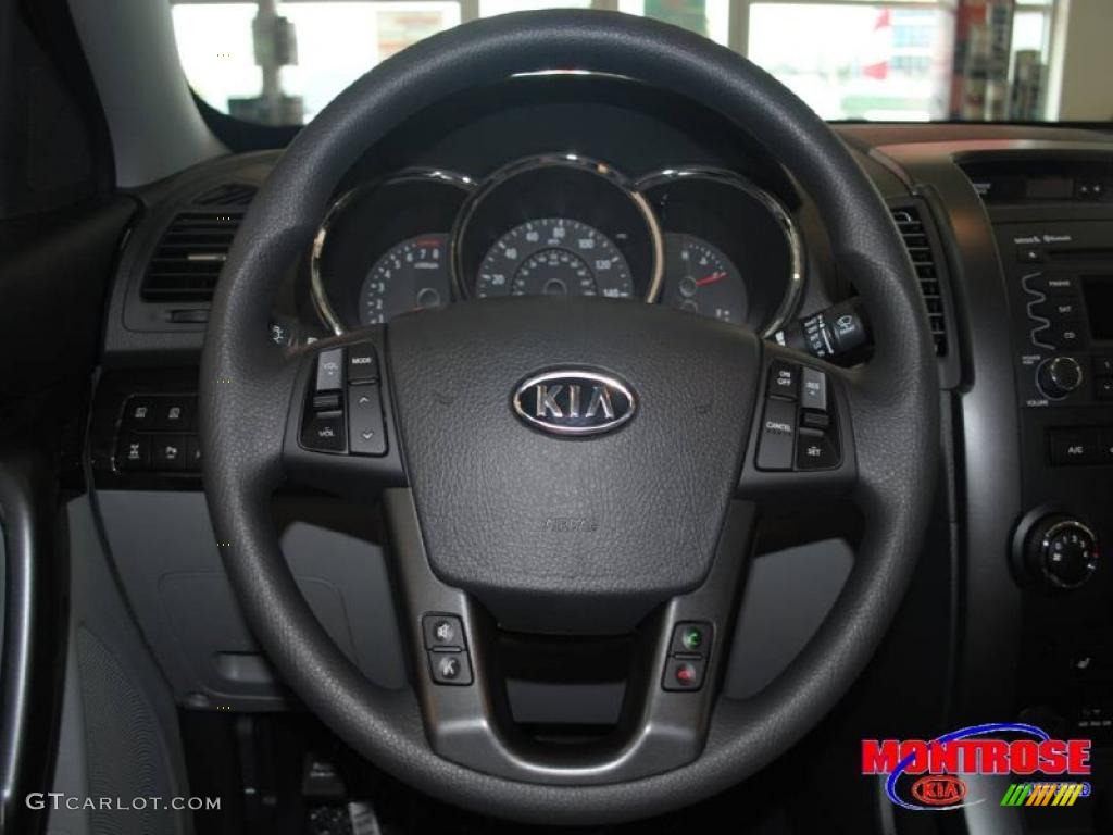 2011 Sorento LX V6 AWD - Ebony Black / Gray photo #28