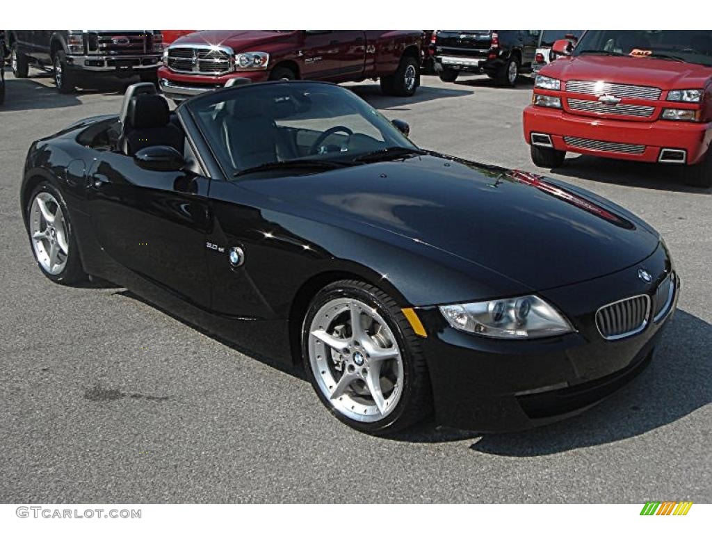 2008 Z4 3.0si Roadster - Jet Black / Black photo #33