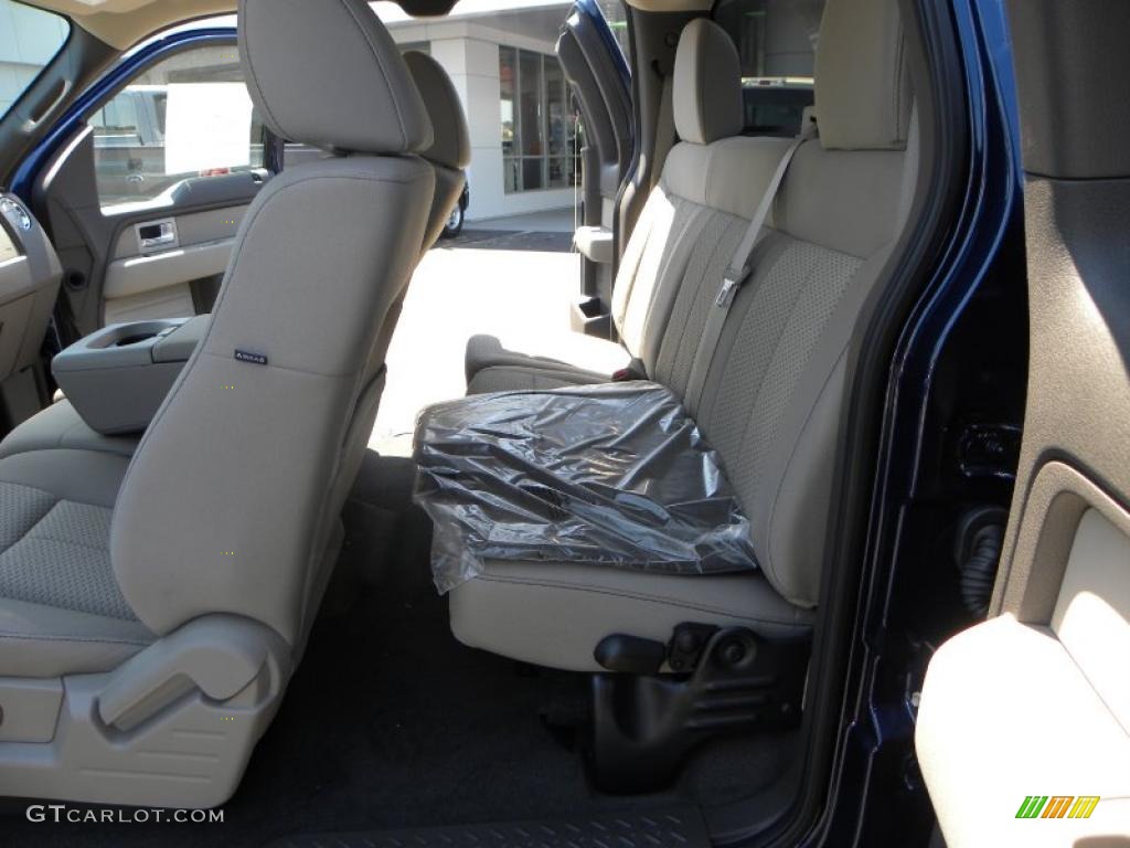 2010 F150 XLT SuperCab - Dark Blue Pearl Metallic / Medium Stone photo #10