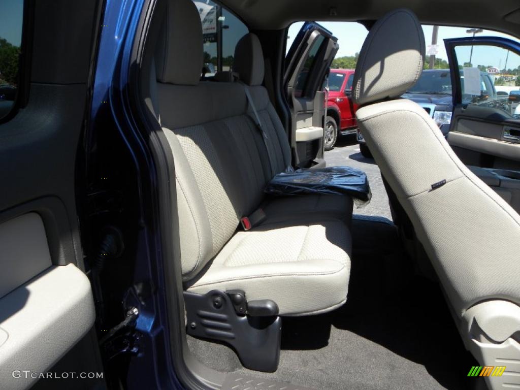 2010 F150 XLT SuperCab - Dark Blue Pearl Metallic / Medium Stone photo #11