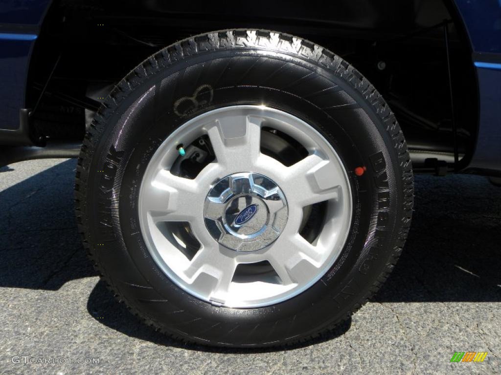 2010 F150 XLT SuperCab - Dark Blue Pearl Metallic / Medium Stone photo #13