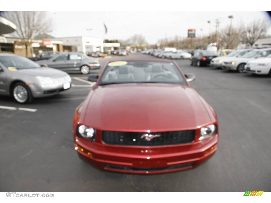 2007 Mustang V6 Premium Convertible - Redfire Metallic / Light Graphite photo #2