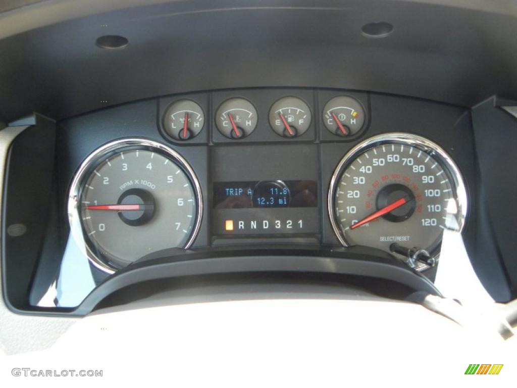 2010 F150 XLT SuperCab - Dark Blue Pearl Metallic / Medium Stone photo #17