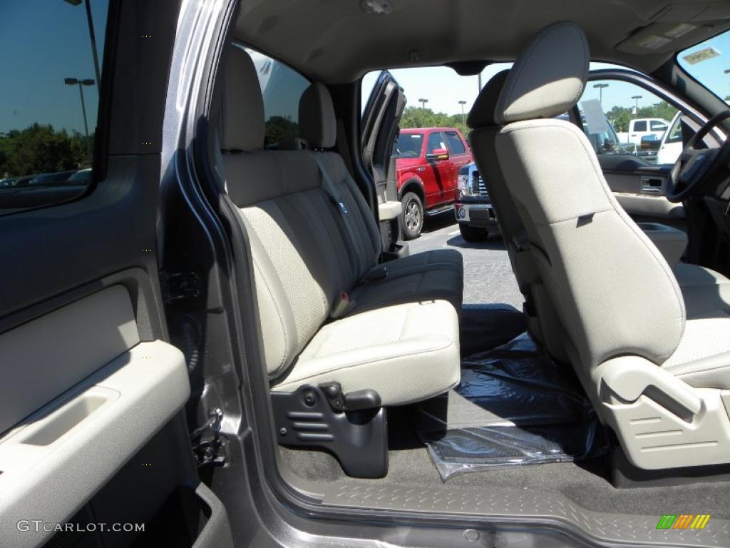 2010 F150 XLT SuperCab - Sterling Grey Metallic / Medium Stone photo #11